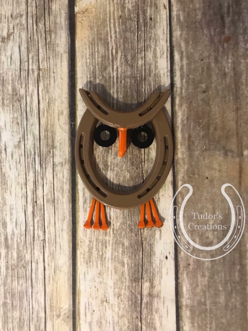 Horseshoe Owl Wall Art Horseshoe Decor Horseshoe Art Home Etsy