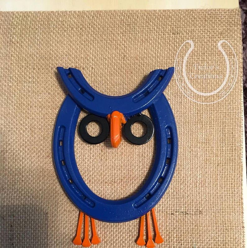 Horseshoe Owl Wall Art Horseshoe Decor Horseshoe Art Home Etsy