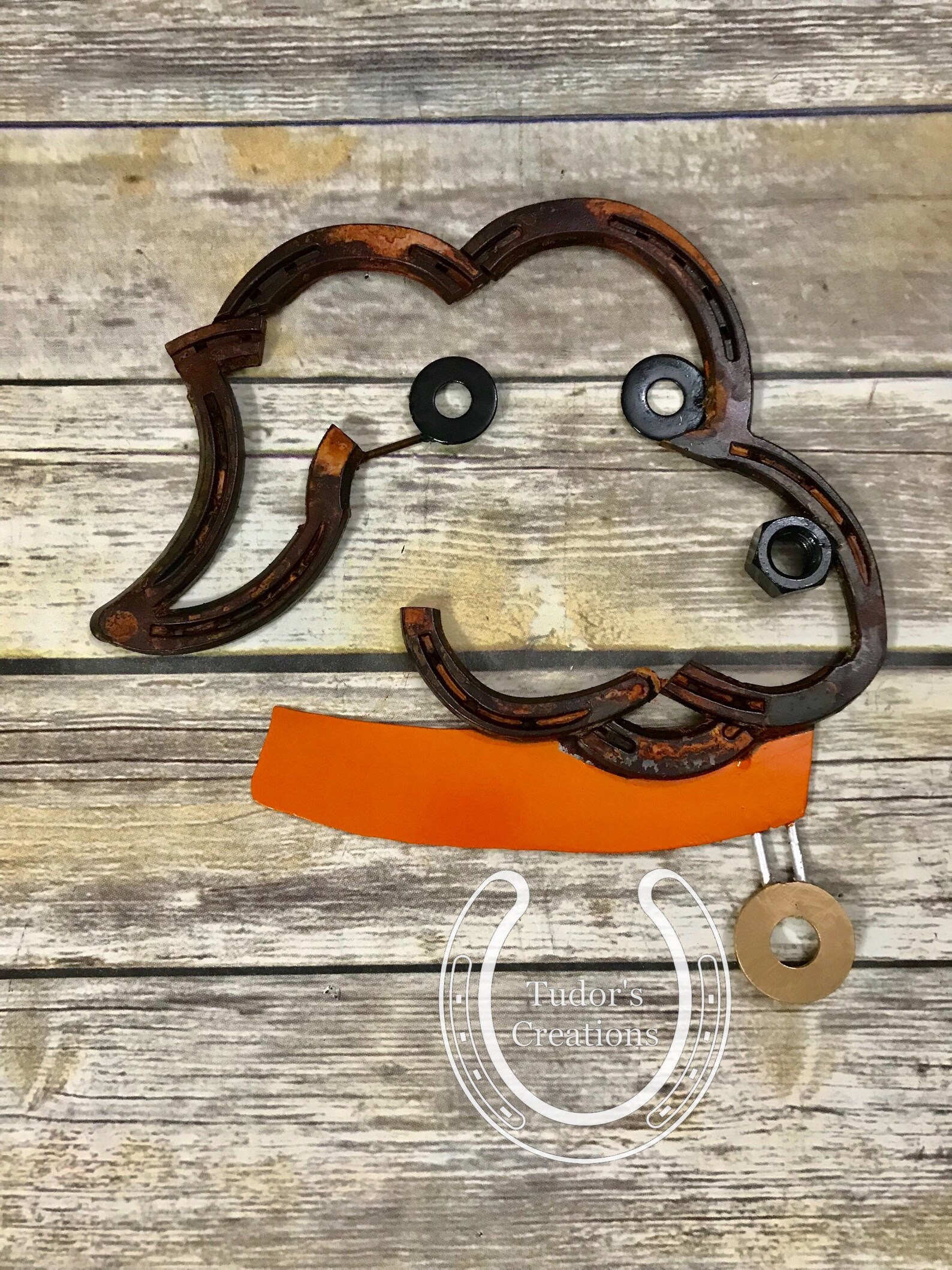 Horseshoe Dog Face Horseshoe Decor Horseshoe Art Portrait Wall Etsy