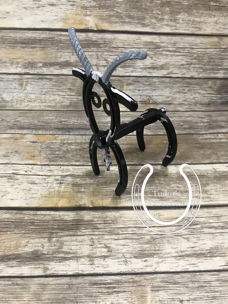 Horseshoe Goat Horseshoe Art Horseshoe Decor Farm Pet Home Etsy
