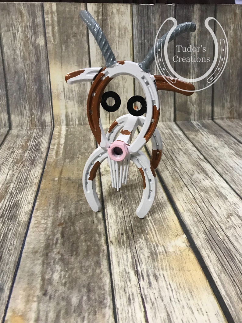 Horseshoe Goat Horseshoe Art Horseshoe Decor Farm Pet Home Etsy