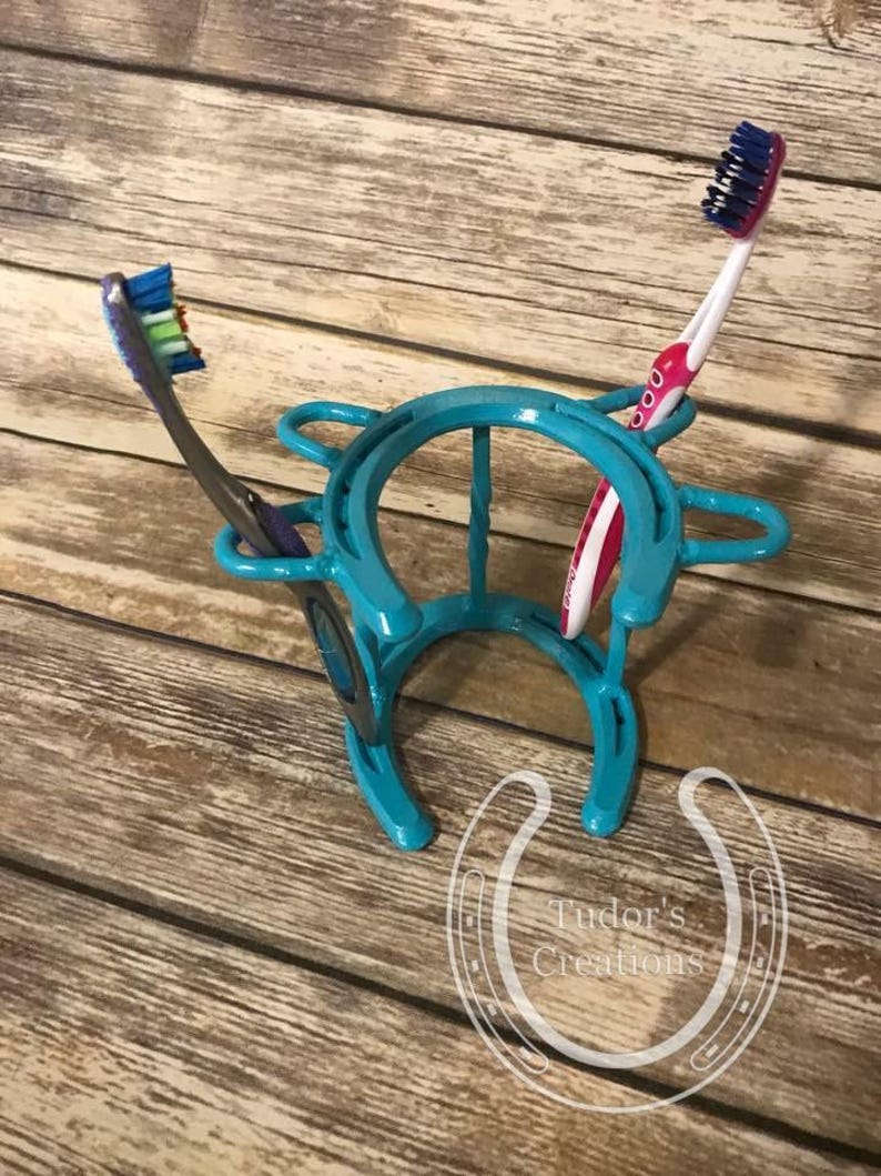 Horseshoe Toothbrush Holder Horseshoe Decor Horseshoe Art Home Etsy