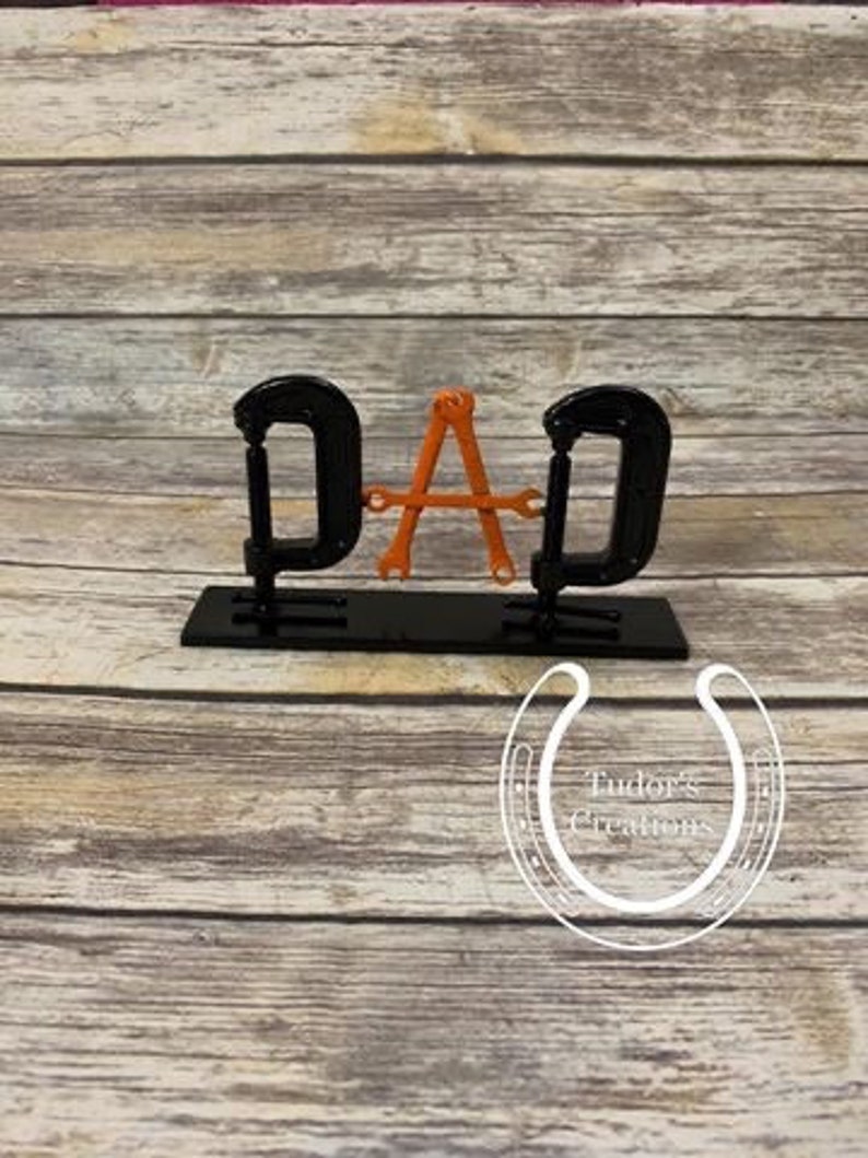 Papa Zeichen Stand Werkzeug Kunst Schrott Kunst Mann Höhle | Etsy