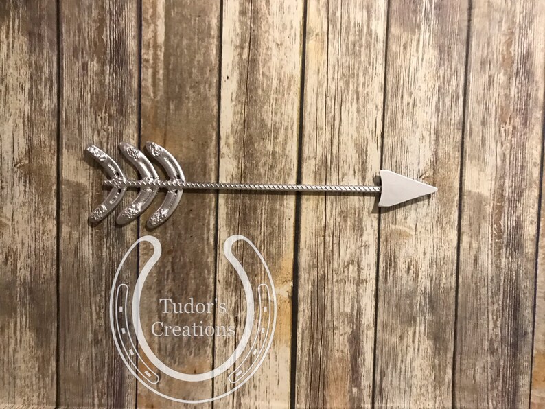 Horseshoe Rebar Arrow Horseshoe Decor Horseshoe Art Metal Art Etsy