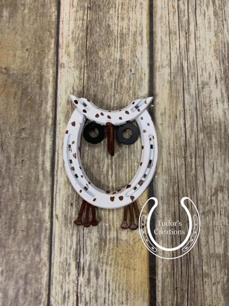 Horseshoe Owl Wall Art Horseshoe Decor Horseshoe Art Home Etsy