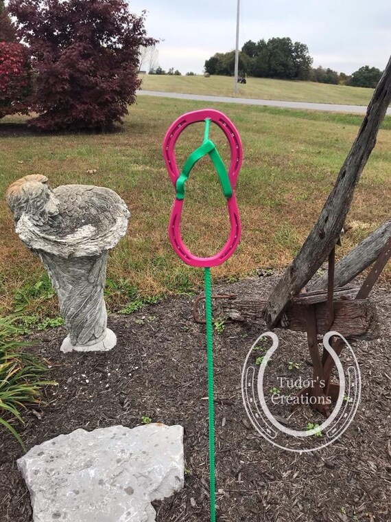 Horseshoe Flip Flop Wall Art Horseshoe Decor Horseshoe Art Etsy