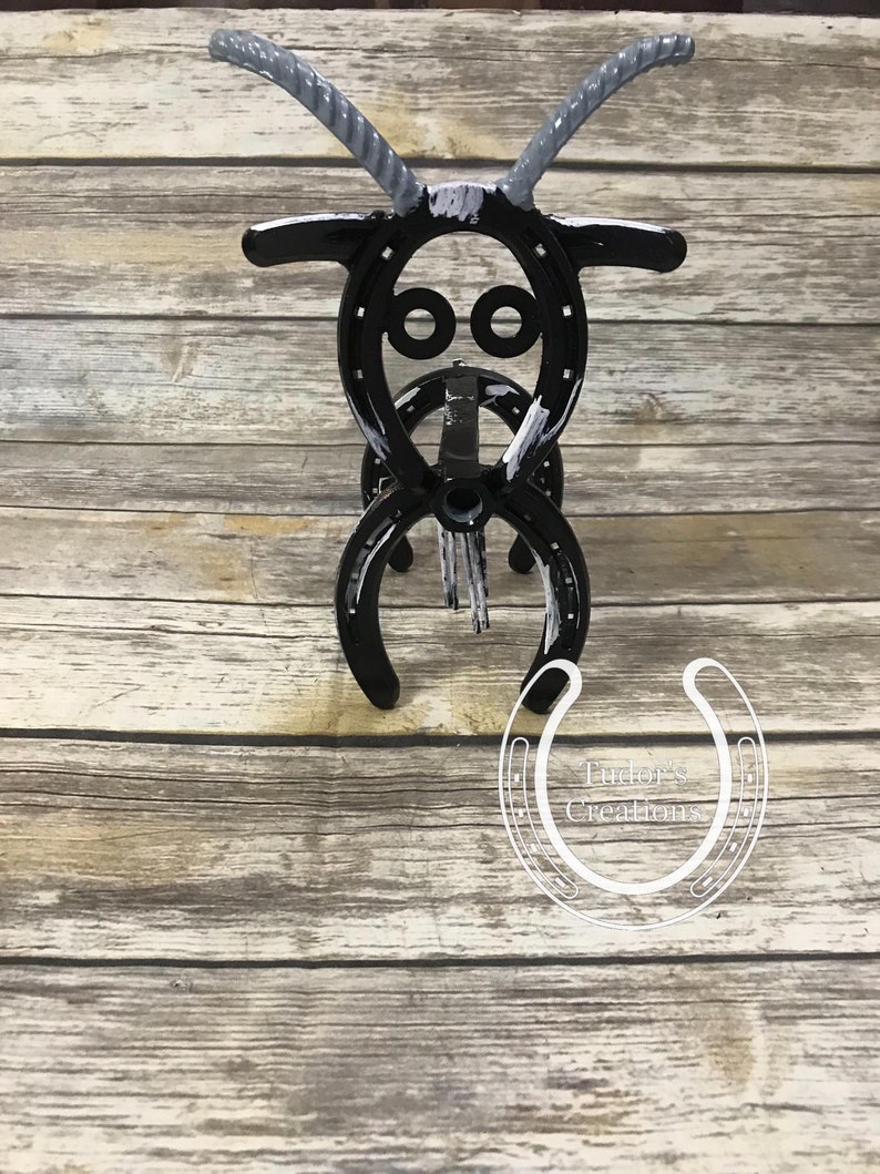 Horseshoe Goat Horseshoe Art Horseshoe Decor Farm Pet Home Etsy