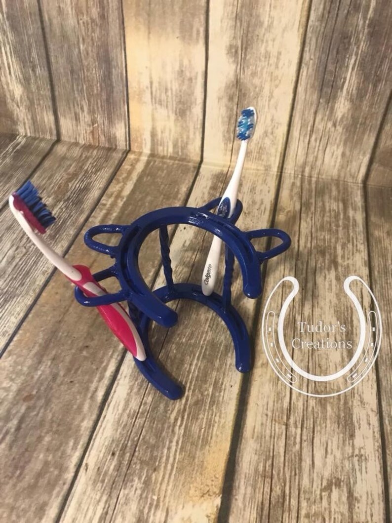 Horseshoe Toothbrush Holder Horseshoe Decor Horseshoe Art Home Etsy