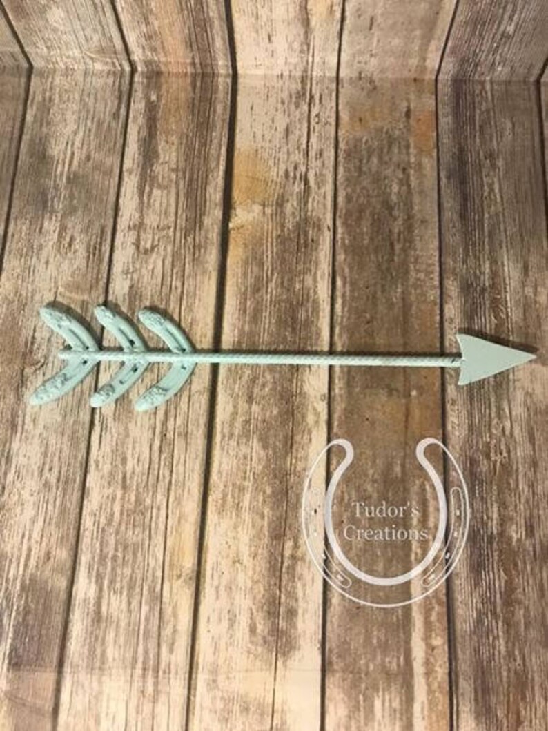 Horseshoe Rebar Arrow Horseshoe Decor Horseshoe Art Metal Art Etsy