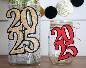 Graduation Centerpiece 2026 Cutout, Graduation Party Decor, Class of 2026 Diecut, Mason Jar Decor, Grad Party Centerpiece