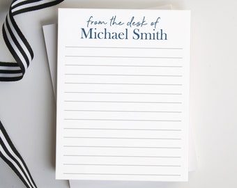 Personalized Teacher Notepad Gift, Personalized Notepad for Coworkers, Gift for Boss, Personalized Notepad Gift, Style: From the Desk of