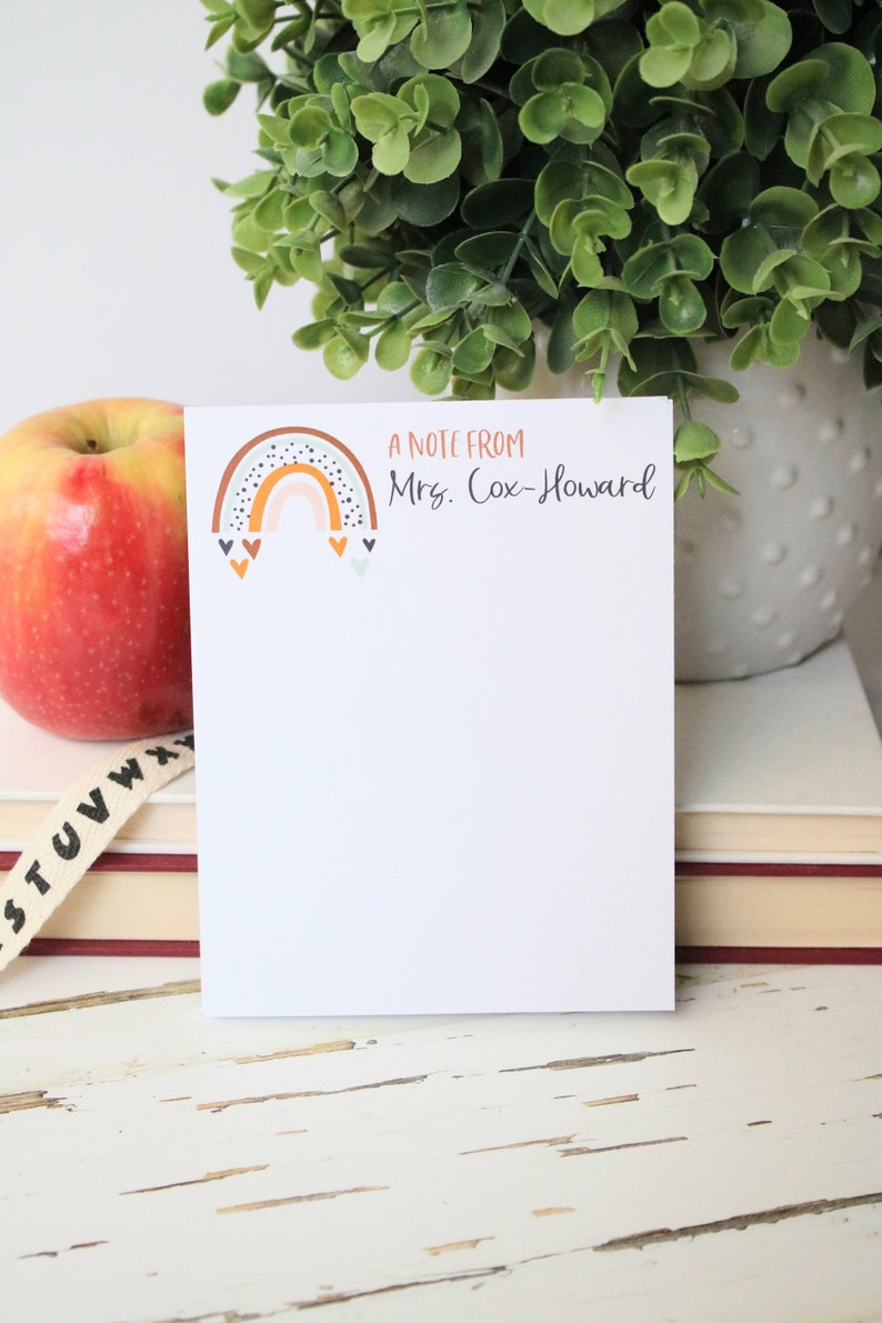 Personalized Notepad Personalized Teacher Gift Teacher - Etsy