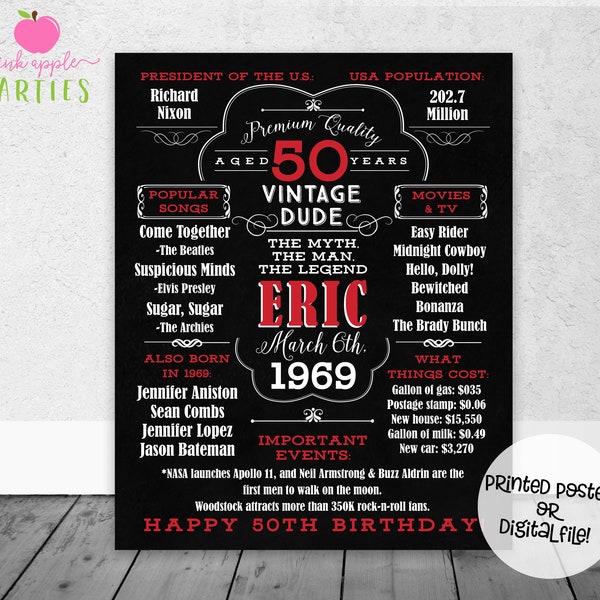 50 Years Ago in 1969 - Etsy