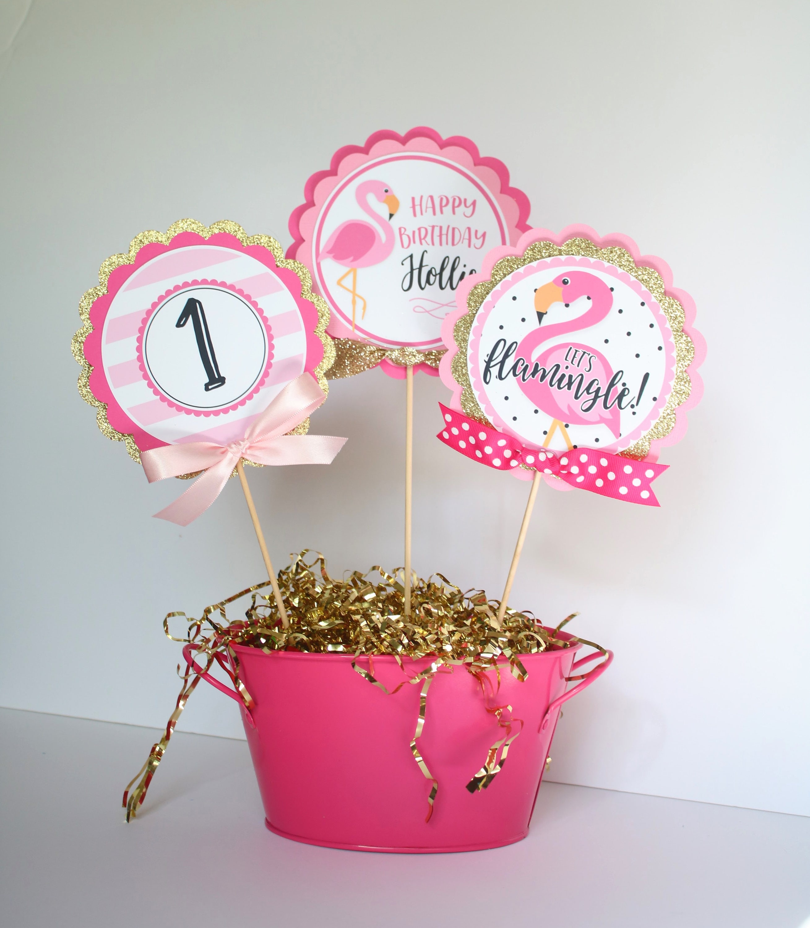 Flamingo Party Centerpiece Sticks Pink Flamingo Birthday Table Decorations Flamingo Tropical Birthday Centerpiece Sticks