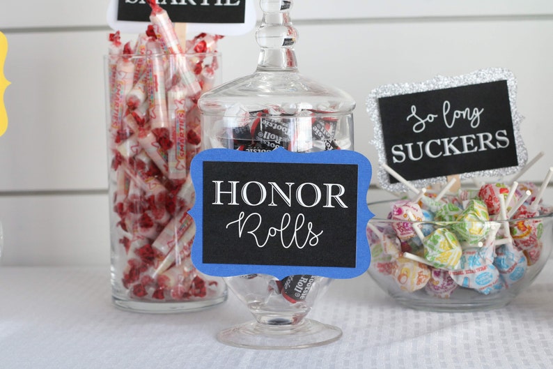 Graduation Candy Bar Labels, Graduation Party Decor, Grad Candy Bar, 2026 Decorations, Sweets Table Candy Buffet, Choose Your Colors! image 5