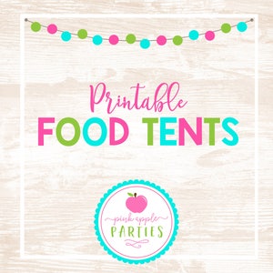 PRINTABLE - Food Tent Labels