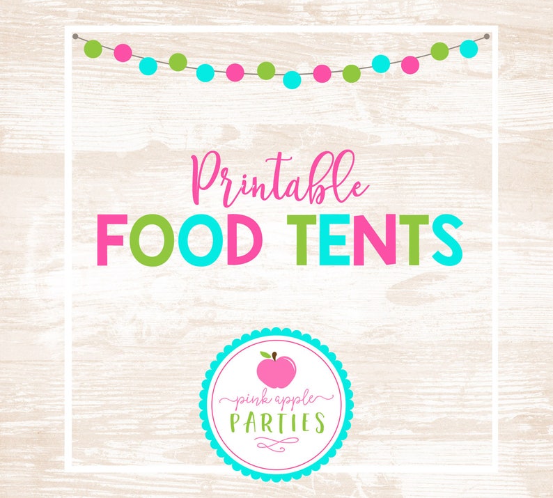 PRINTABLE Food Tent Labels Etsy