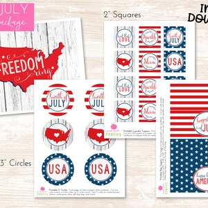 Fourth of July Printable Party Package 4th of July Patriotic Banner ...
