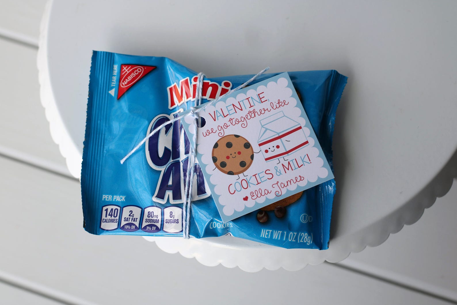 INSTANT DOWNLOAD Cookies & Milk Valentine Printable Cookies Etsy