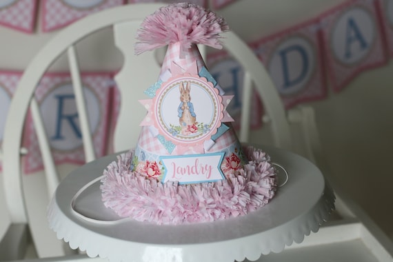 Some Bunny Easter Bunny Floral 1st Birthday Crown Hat - Rabbit Decor For Girl