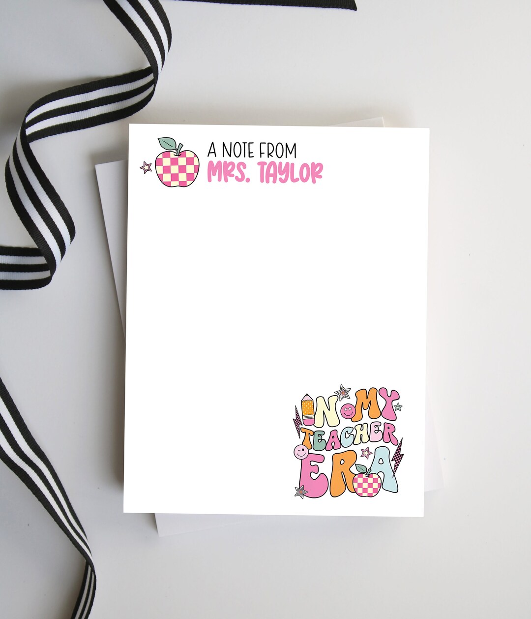 Teacher Notepad Gift, Teacher Appreciation, Trendy Teacher Notepad, Notepad Gift for Swiftie