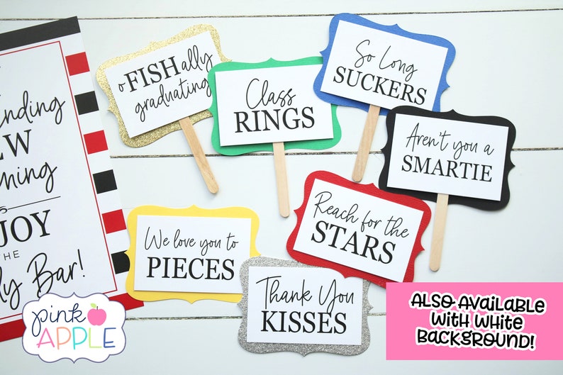 Graduation Candy Bar Labels, Graduation Party Decor, Grad Candy Bar, 2026 Decorations, Sweets Table Candy Buffet, Choose Your Colors! image 8