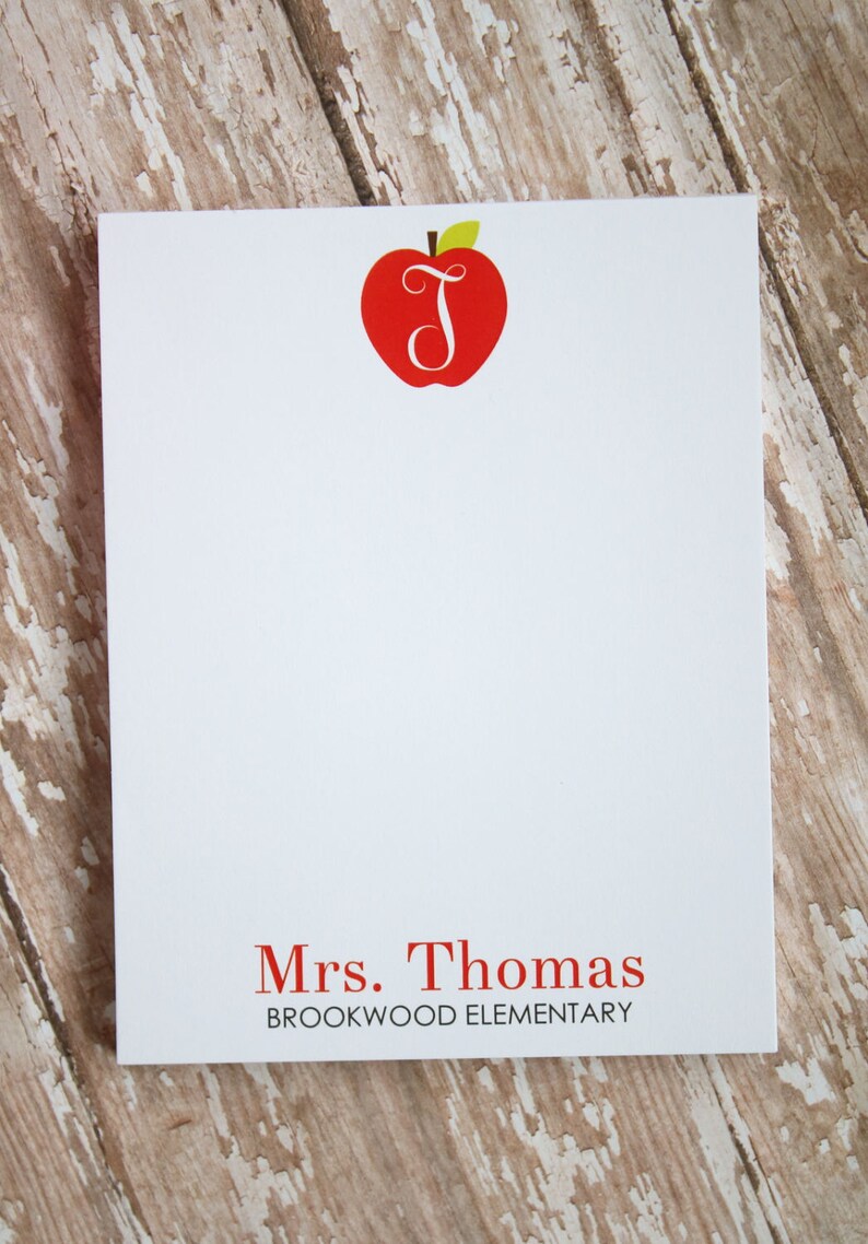 Personalized Teacher Notepad Teacher Appreciation Gift End - Etsy