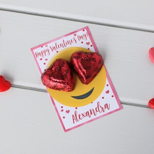 Emoji Valentine, Printable Heart Eyes Emoji Valentine, Candy Valentine ...