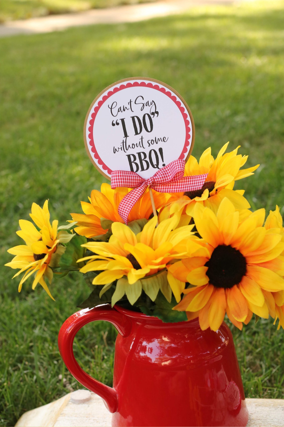 I Do BBQ Bridal Shower Centerpiece Sticks Co-ed Wedding | Etsy