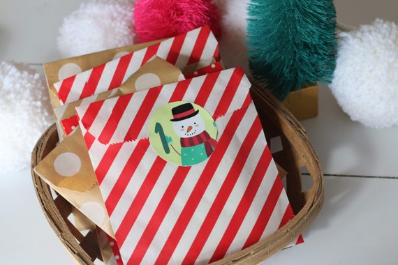 Christmas advent bags hotsell