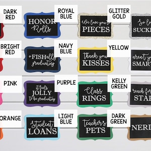 Graduation Candy Bar Labels, Graduation Party Decor, Grad Candy Bar, 2026 Decorations, Sweets Table Candy Buffet, Choose Your Colors! image 9