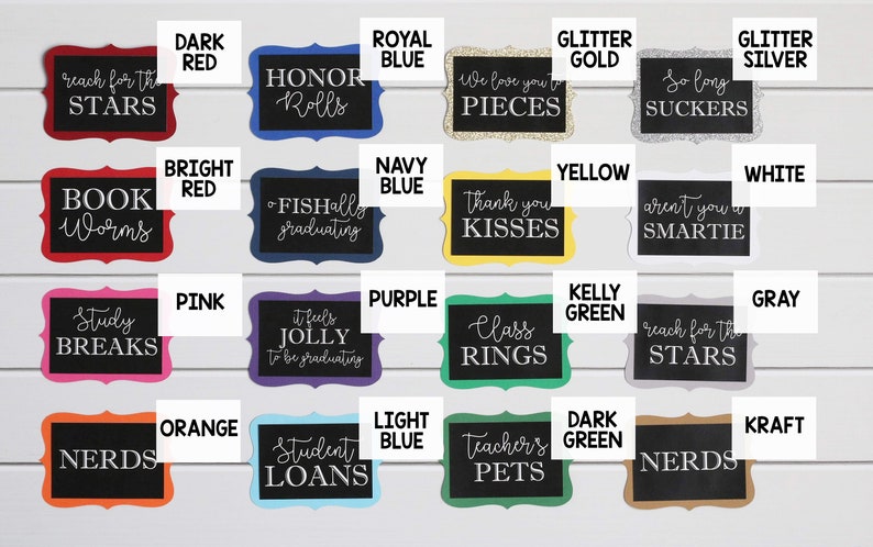 Graduation Candy Bar Labels, Graduation Party Decor, Grad Candy Bar, 2026 Decorations, Sweets Table Candy Buffet, Choose Your Colors! image 9