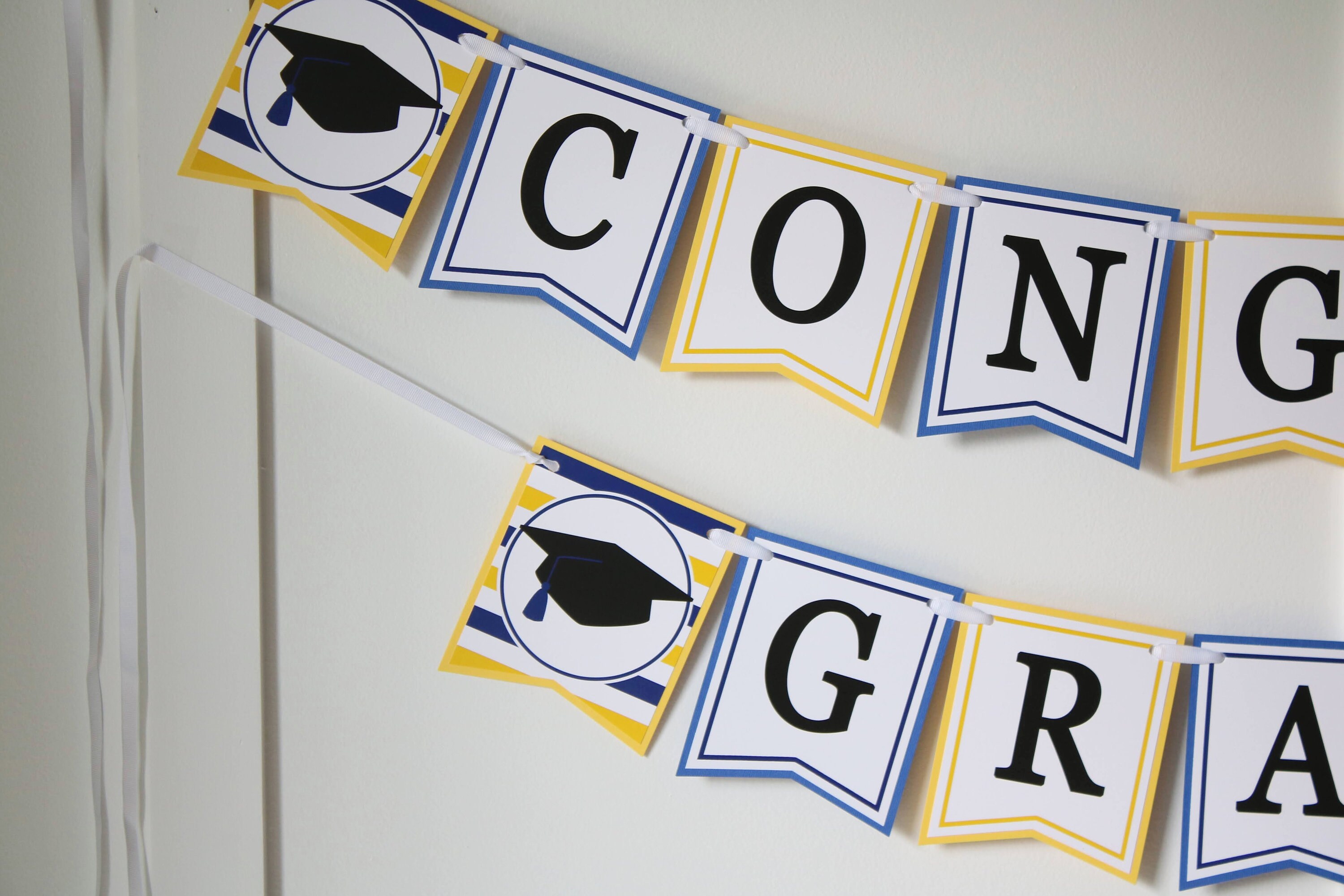 Graduation Banner, Congrats Grad Banner, Graduation Backdrop Decor ...