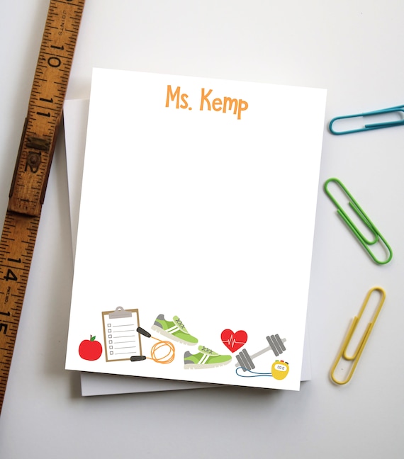 Gifts for Teachers, Personalized Teacher Notepad, Art Teacher Gift