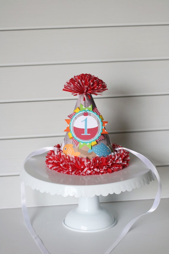 Fishing First Birthday Party Hat Boy Summer Birthday Fishing Party Decor  Gone Fishing Birthday Fishing Birthday Outfit, Photo Prop 