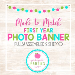 Made to Match - 12 Month Photo Banner, First Year Photo Banner