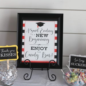 Graduation Candy Bar Labels, Graduation Party Decor, Grad Candy Bar, 2026 Decorations, Sweets Table Candy Buffet, Choose Your Colors! image 7