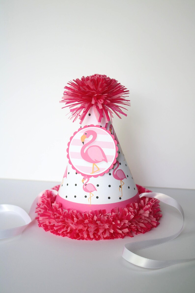 Flamingo First Birthday Party Hat Flamingo Summer Birthday Etsy