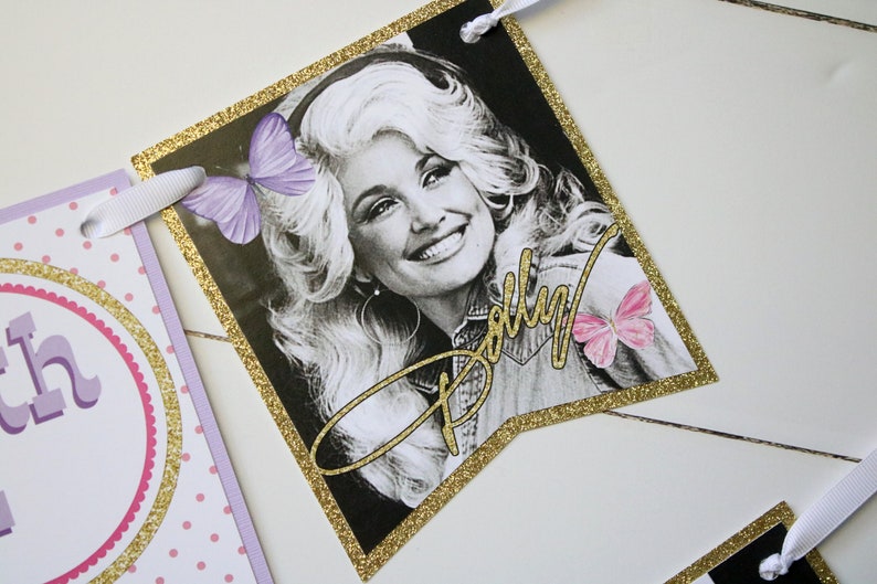 Dolly Parton Birthday Banner Dolly Birthday Decorations Etsy