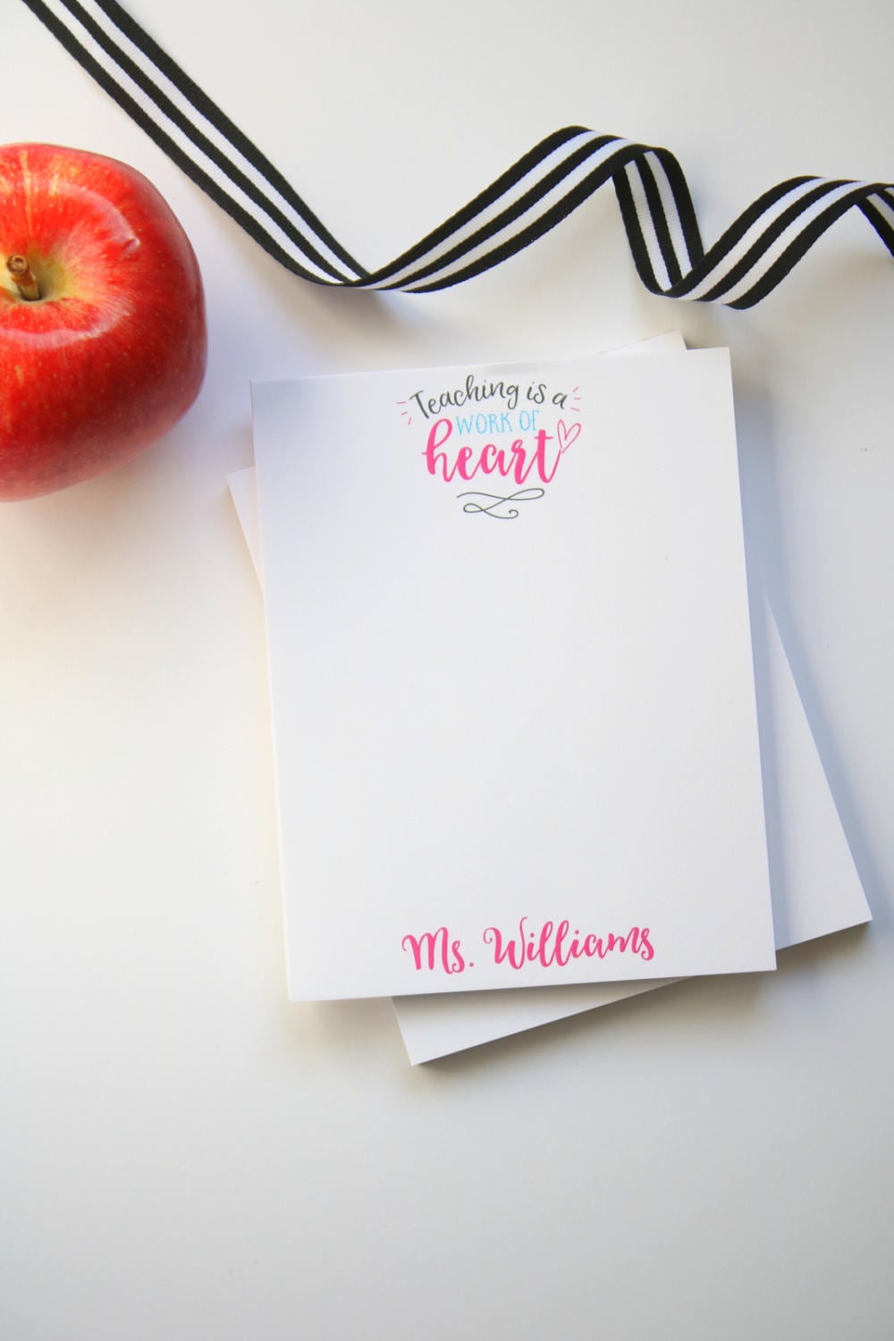 Teacher Appreciation Gift - Personalized Teacher Notepad - Teacher Gift ...