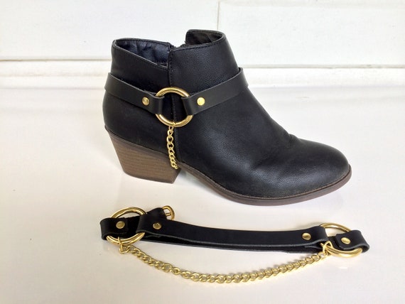 leather boot harness