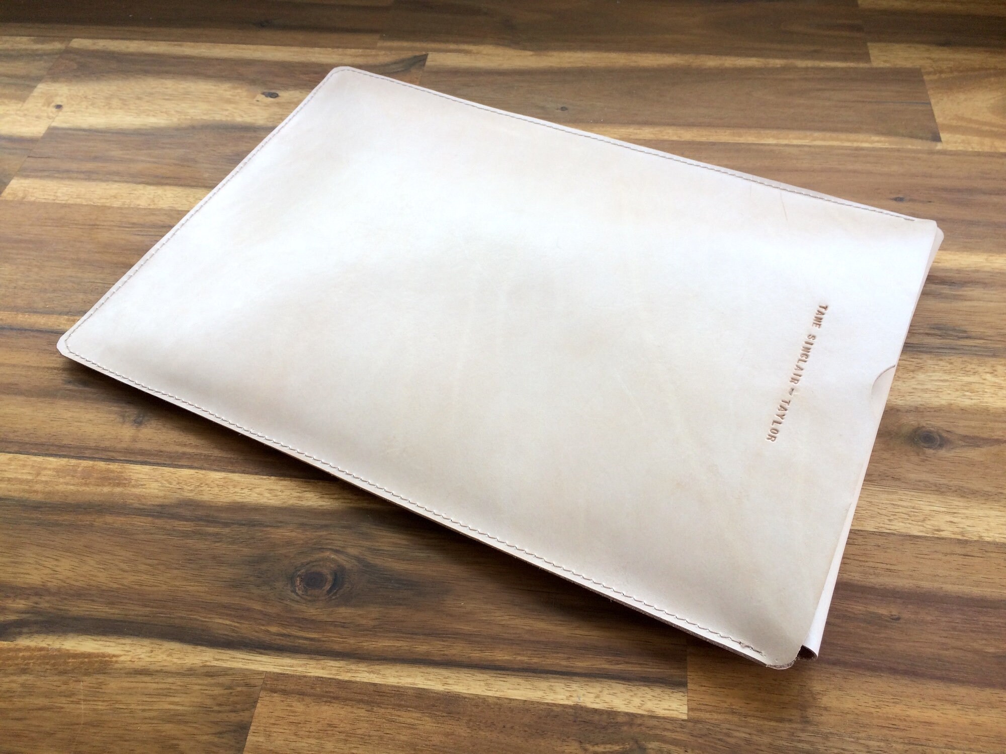 Leather laptop sleeve with mousepad customised for any laptop Etsy