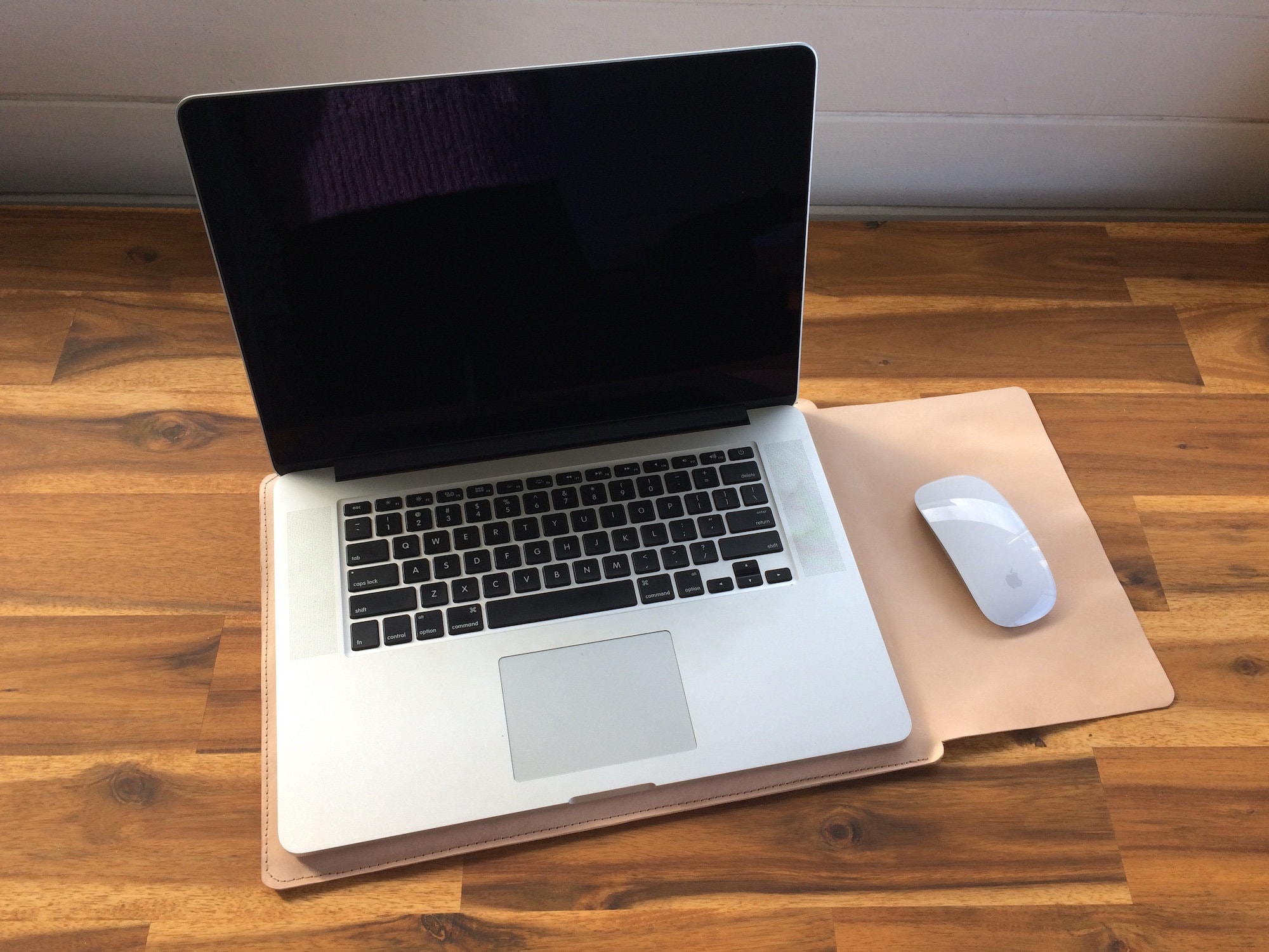 Leather laptop sleeve with mousepad customised for any laptop Etsy