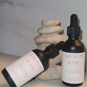 Kronos’ Kane Premium Beard Oil | Ancient Growth & Lustre | 2oz Hand-Macerated Botanical Grooming Elixir | Forbidden Roots Co.