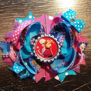 Frozen Disney Anna and Elsa Hair Bow