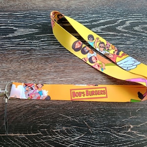 Bob&#39;s Burgers Badge Passholder Holder Lanyard