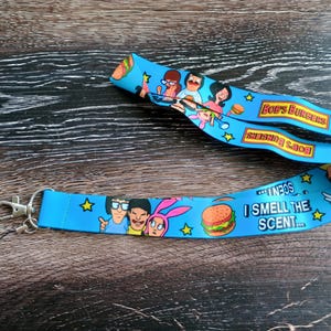 Bob&#39;s Burgers Badge Passholder Holder Lanyard