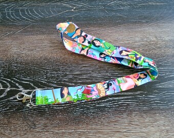 Mulan Disney Princess Badge Passholder Holder lanyard