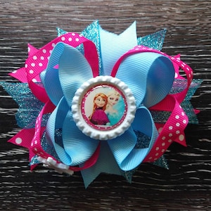 Disney Anna Elsa Frozen Hair Bow