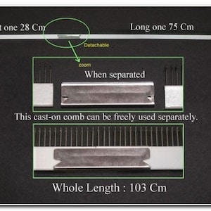 Dicker 9mm Gusskamm Für 9mm Brother Strickmaschine KH230 KH260 KH270